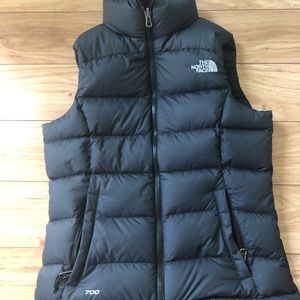 The north face black vest